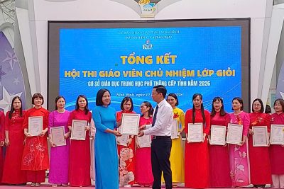 93 giáo viên đạt danh hiệu “Giáo viên chủ nhiệm lớp giỏi” cơ sở giáo dục THPT cấp tỉnh